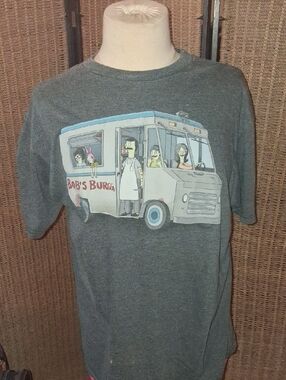 Mens Gray 'Bob's Burgers' Graphic Tee